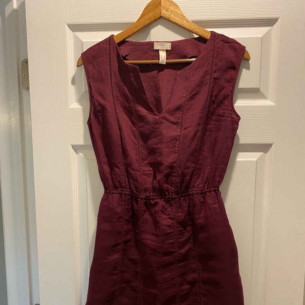 Lands End Burgundy dress size 6